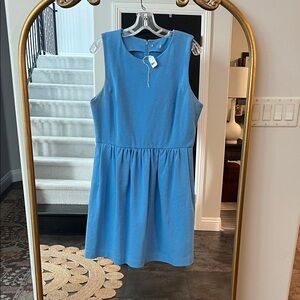 Sleeveless Blue Dress